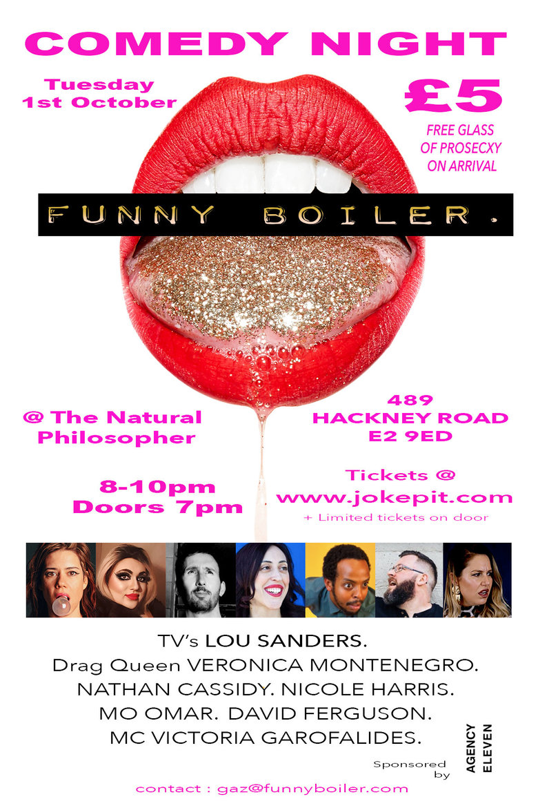 LOU SANDERS Funny Boiler stand up comedy night JokePit The Comedy